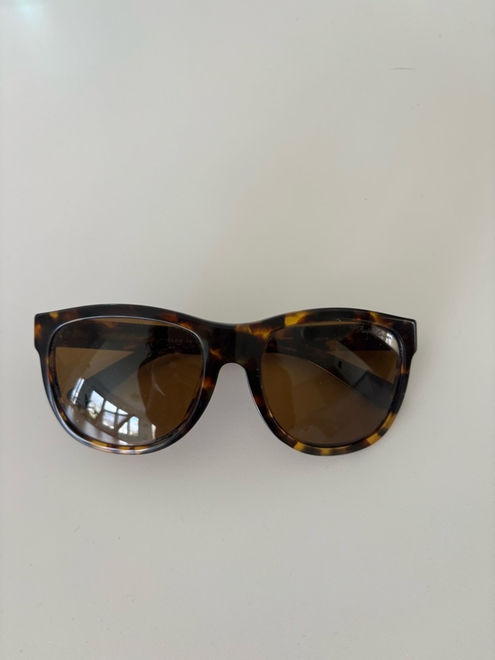 Ralph Lauren Tortoiseshell Frame Sunglasses with Brown Lenses